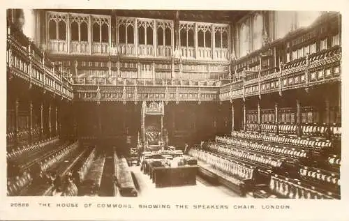 United Kingdom England London Houses of Parliament House of Commons speakers chair