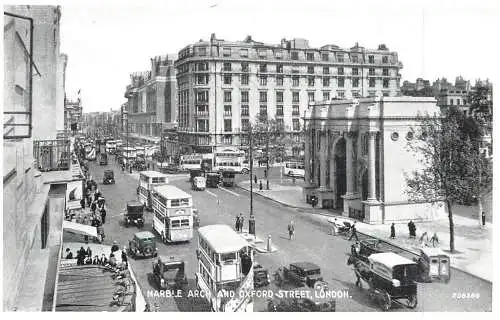 United Kingdom England Marble Arch Oxford double decker bus automobile carriage