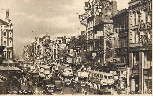 United Kingdom England Oxford Street double decker bus automobile carriage