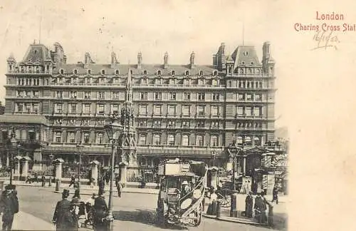 United Kingdom England Charing Cross station carriage double deck elegance