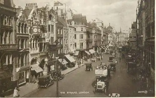 United Kingdom England Old The Strand automobile bus