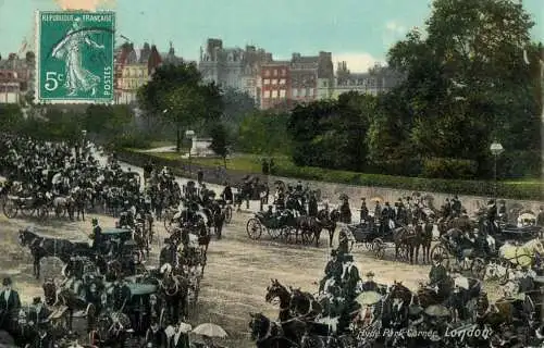 United Kingdom England Old London Hyde Park cariage coach elegance