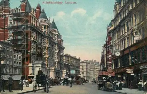 United Kingdom England Old London Knightsbridge cariage coach bus