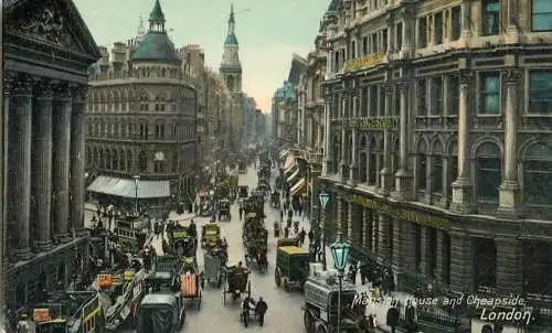 United Kingdom England Old London surface transport Cheapside cariage coach bus