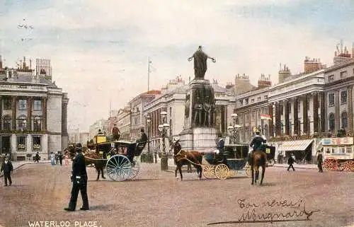 United Kingdom England Old London surface transport Waterloo place bobby bus cariage coach