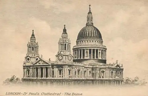 United Kingdom England London St. Paul's Cathedral the dome