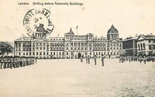 United Kingdom England London Drilling before Admirality buildings Army parade