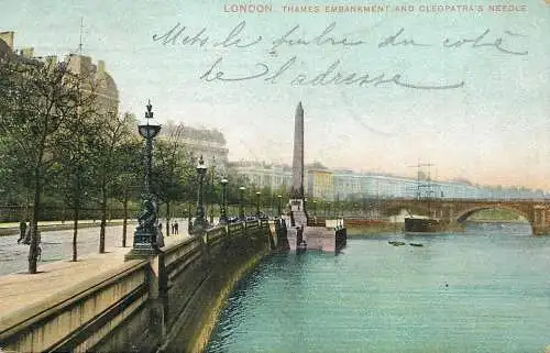 United Kingdom England London River Thames embankment