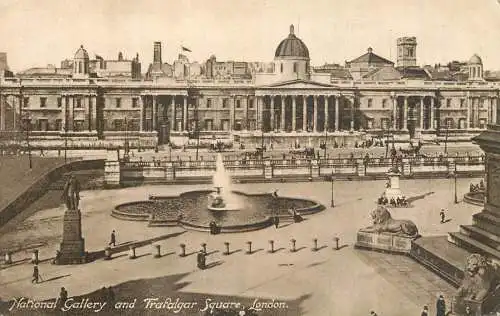 United Kingdom England London Trafalgar Square and National Gallery