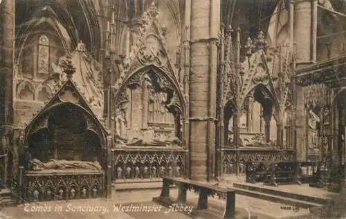 United Kingdom England London Westminster Abbey tombs in sanctuary