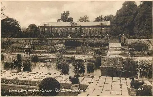 United Kingdom England London Kensington palace the dutch garden