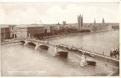 United Kingdom England London Houses of Parliament Lambeth bridge