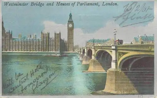 United Kingdom England London Westminster bridge