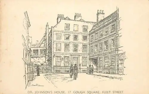 United Kingdom England London Fleet street Dr. Johnson's house Gough square