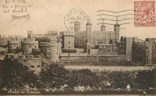 United Kingdom England London Tower of London 1924