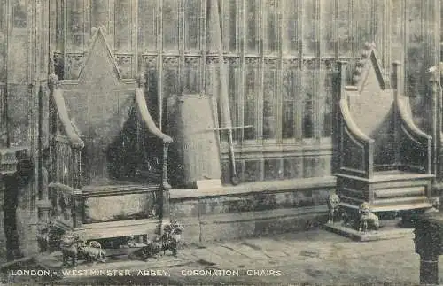 United Kingdom England London Westminster Abbey Coronation chairs