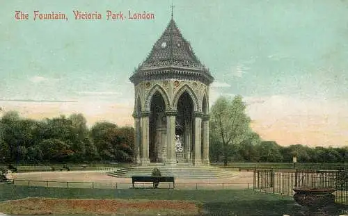 United Kingdom England Victoria Park fountain