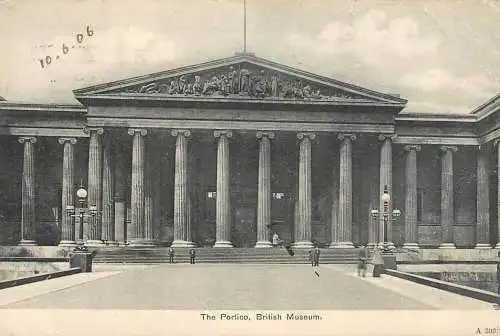 United Kingdom England London the portico British museum