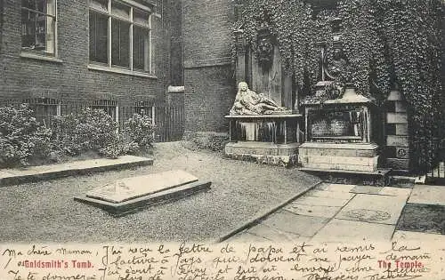 United Kingdom England London Goldsmith's tomb