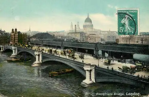 United Kingdom England London Blackfriars bridge