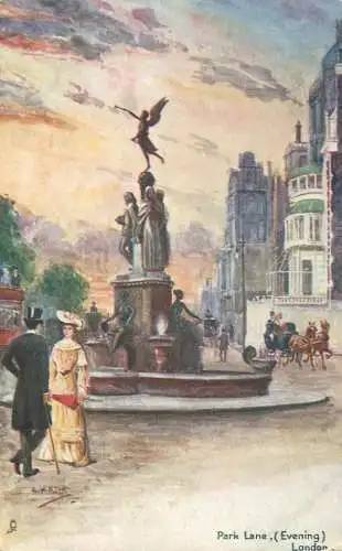 United Kingdom England London Park Lane lady gentleman tuxedo