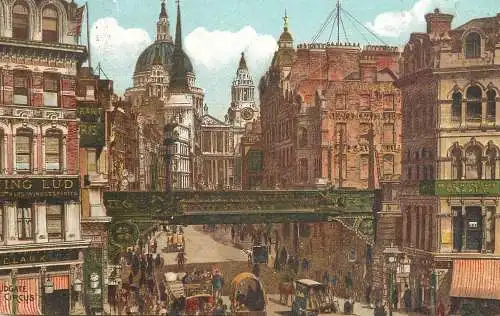 UK England London Cheapside Ludgate Circus