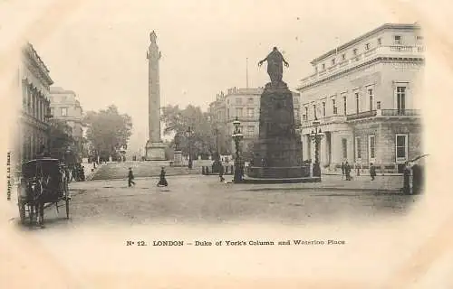 UK England London Duke of York column and Waterloo Place