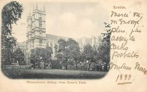 UK England London Westminster Abbey from Dean's yard