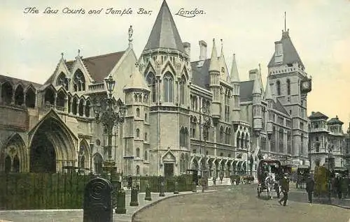 UK England London law courts temple bar