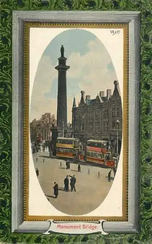 UK England London monument bridge tram