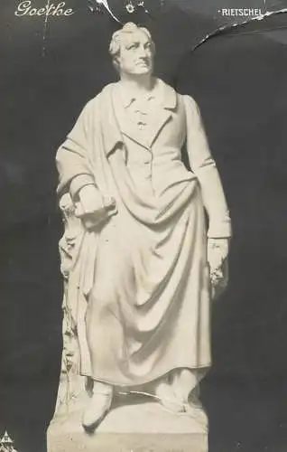 Fine arts statue Goethe Rietschel