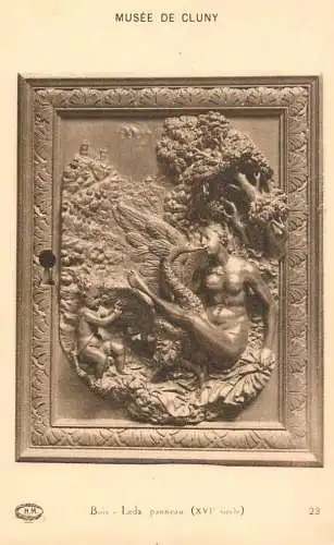 Fine arts statue fresco Cluny Museum buis leds panneau