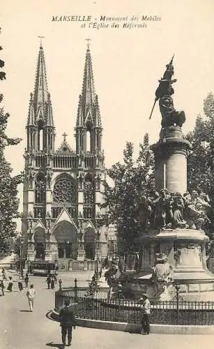 France Marseille Monument des Mobiles & Eglise des Reformes