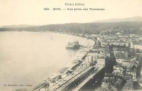 France Nice Riviera vue prise des Terrasses