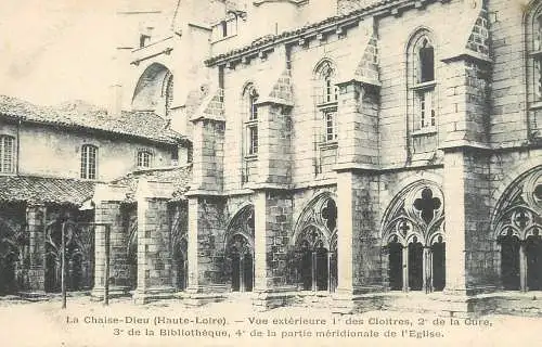 France La Chaise-Dieu vue exterieure de l'eglise
