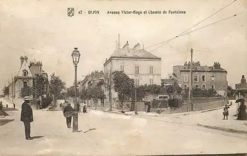 France Dijon Avenue Victor Hugo et Chemin de Fontaines
