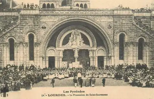 France Lourdes La Procession du Saint Sacrament