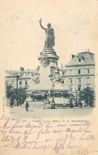 France Paris Statue de la Republique
