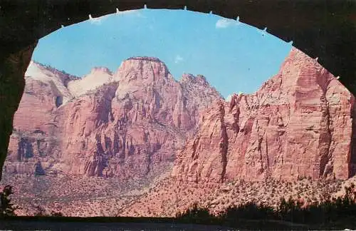 USA Zion National Park UT Zion Tunnel Gallery view