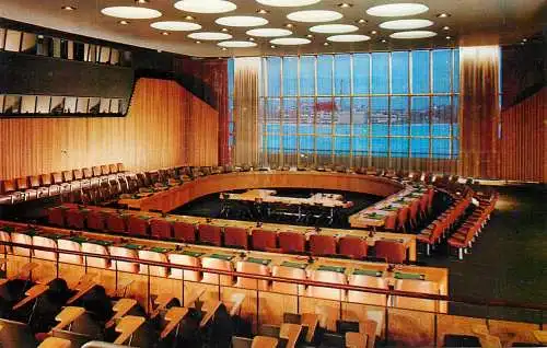 USA New York United Nations building Economic & Social Council Chamber