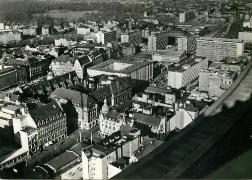 Germany Messestadt Leipzig Blick vom Hochhaus der Karl-Marx-Universitatl