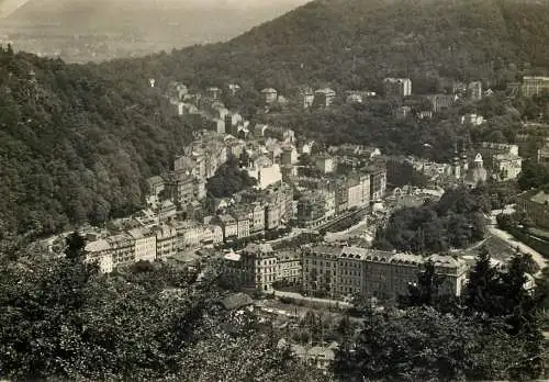 Czech Republic Karlovy Vary general view from Outlook-tower Diana
