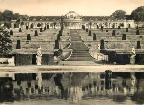Germany Potsdam Gartenseite mit Terrassen Schloss Sanssouci