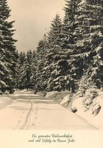Winter Holidays greetings Oberwiesenthal picturesque winter scenery