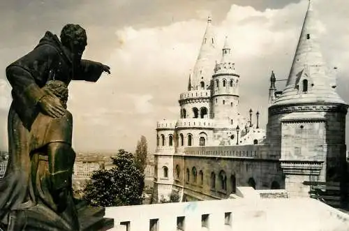 Hungary Budapest Fisher's Bastion statue monument