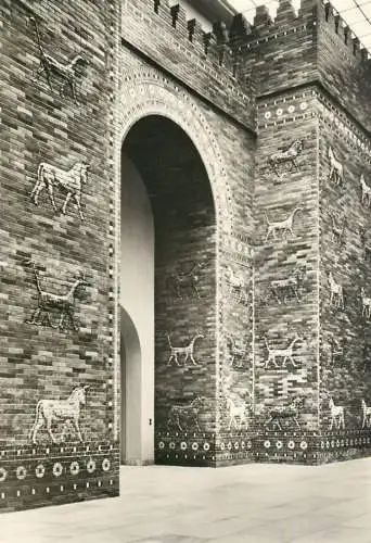 Germany Berlin Middle East Museum Ishtar Gate of Babylon partial aspect