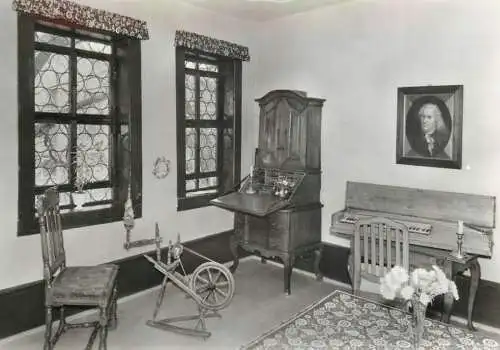 Germany Bachhaus Eisenach musuem living-quarters of a 1700 middle class family living room