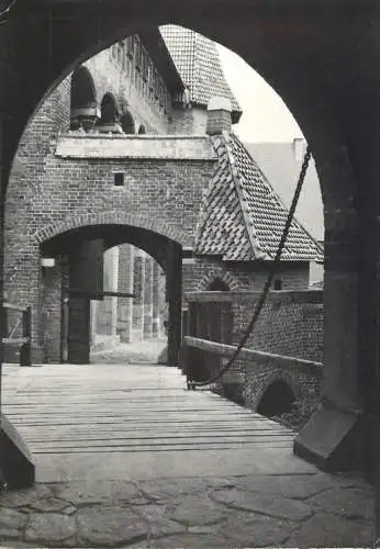 Poland Malbork Teutonic Castle Drawbridge to the High Castle