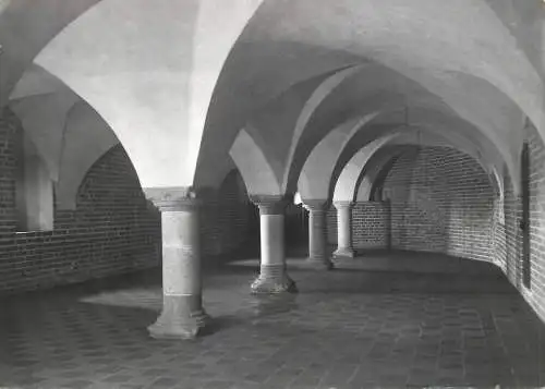 Poland Malbork Teutonic Castle column arches architecture interior aspect