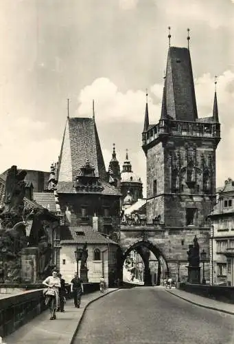 Czech Republic Prague Mala Strana Bridge Towers
